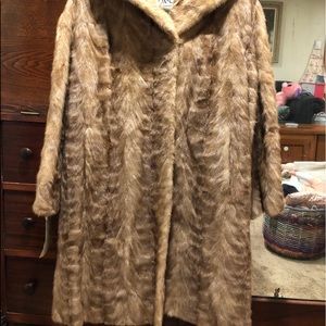 Vintage mink knee length coat, company is G.Fox&Co